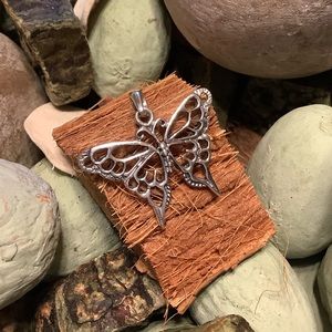 Sterling Silver Butterfly Pendant